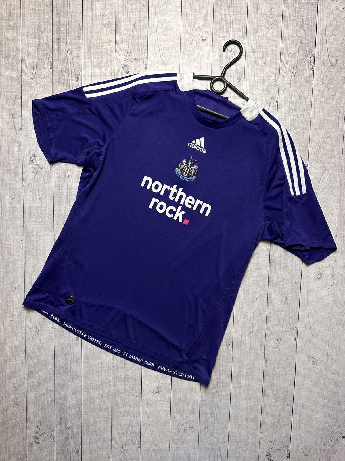 Vintage Vintage adidas New Castle United soccer jersey purple away L Size US L / EU 52-54 / 3 - 1 Thumbnail