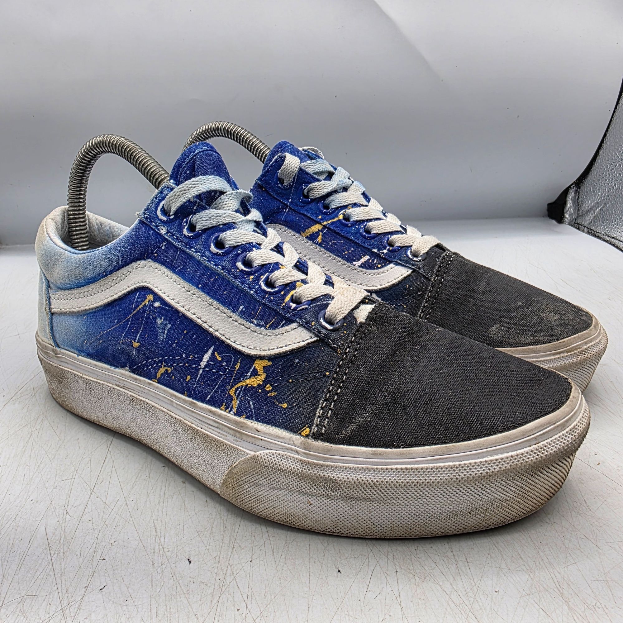 Vans Vans Off The Wall Womens Size 8 Blue Black Sneaker Shoes Wal Size US 8 / IT 38 - 1 Thumbnail