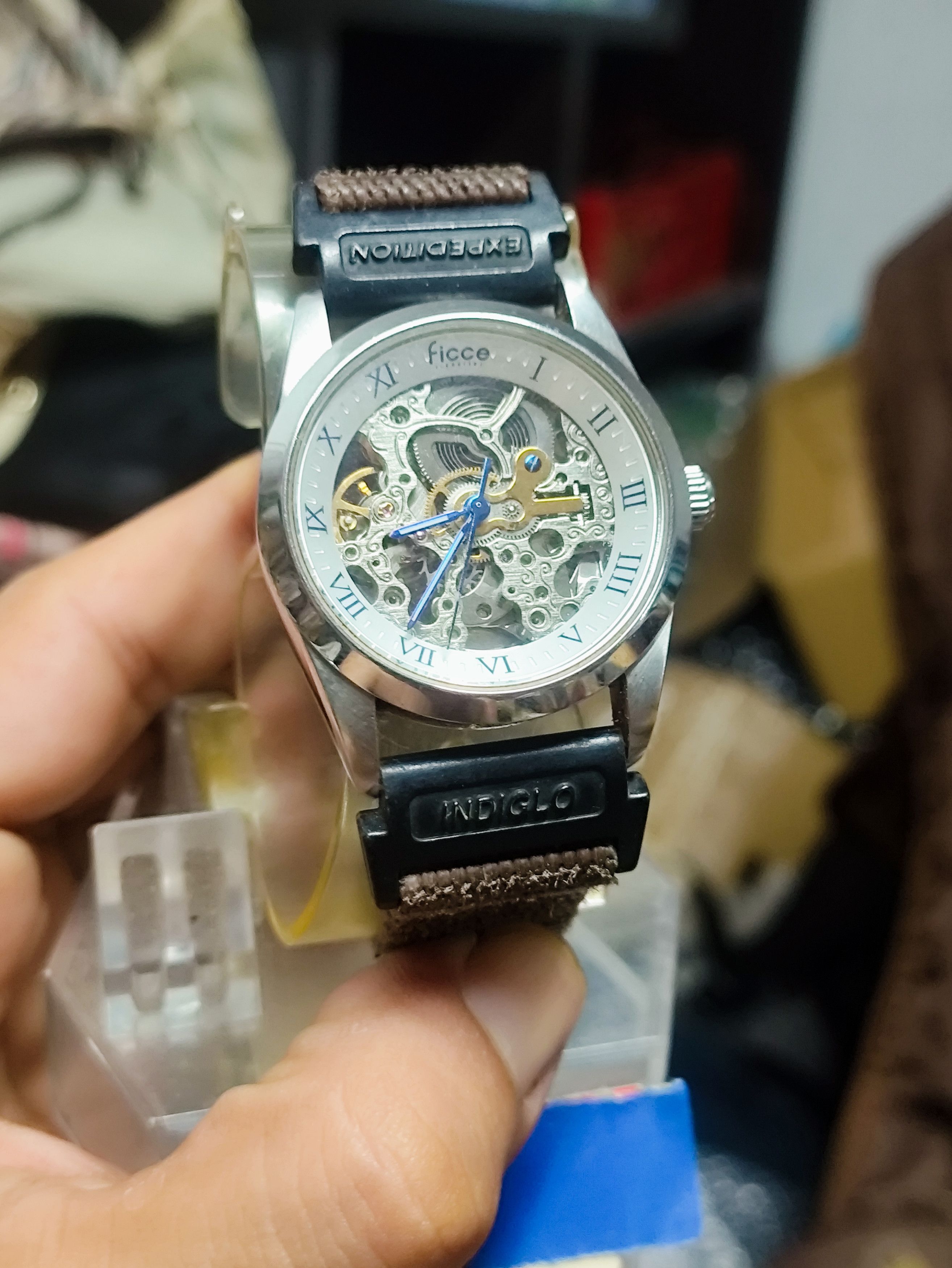 Japanese Brand Vintage Automatic Watch Transparent Engine. JAPAN ENGINE Size ONE SIZE - 4 Thumbnail