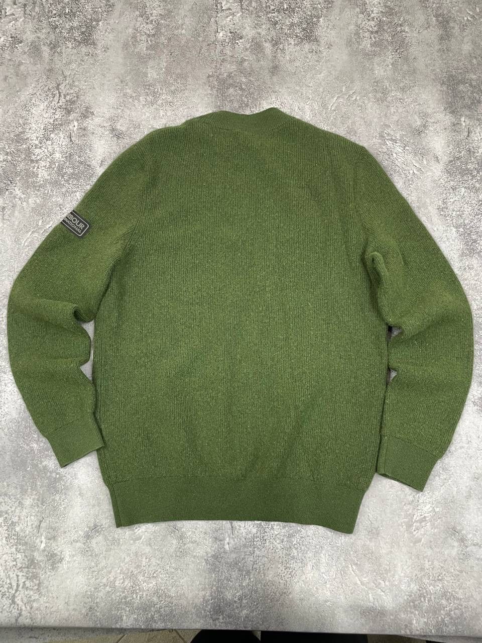 Barbour Barbour International MenSweater Green Crewneck Knit Jumper Size US M / EU 48-50 / 2 - 8 Thumbnail