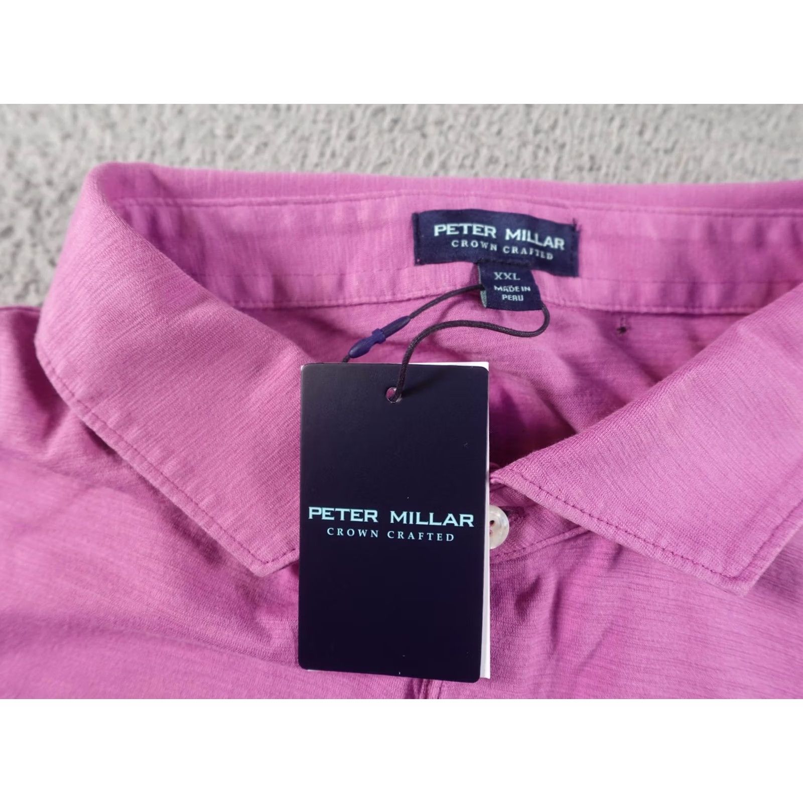 Peter Millar VINTAGE? No. Peter Millar Polo Shirt Mens 2XL Pink Crown Crafted Pima Cotton Golf Casual Size US XXL / EU 58 / 5 - 6 Thumbnail