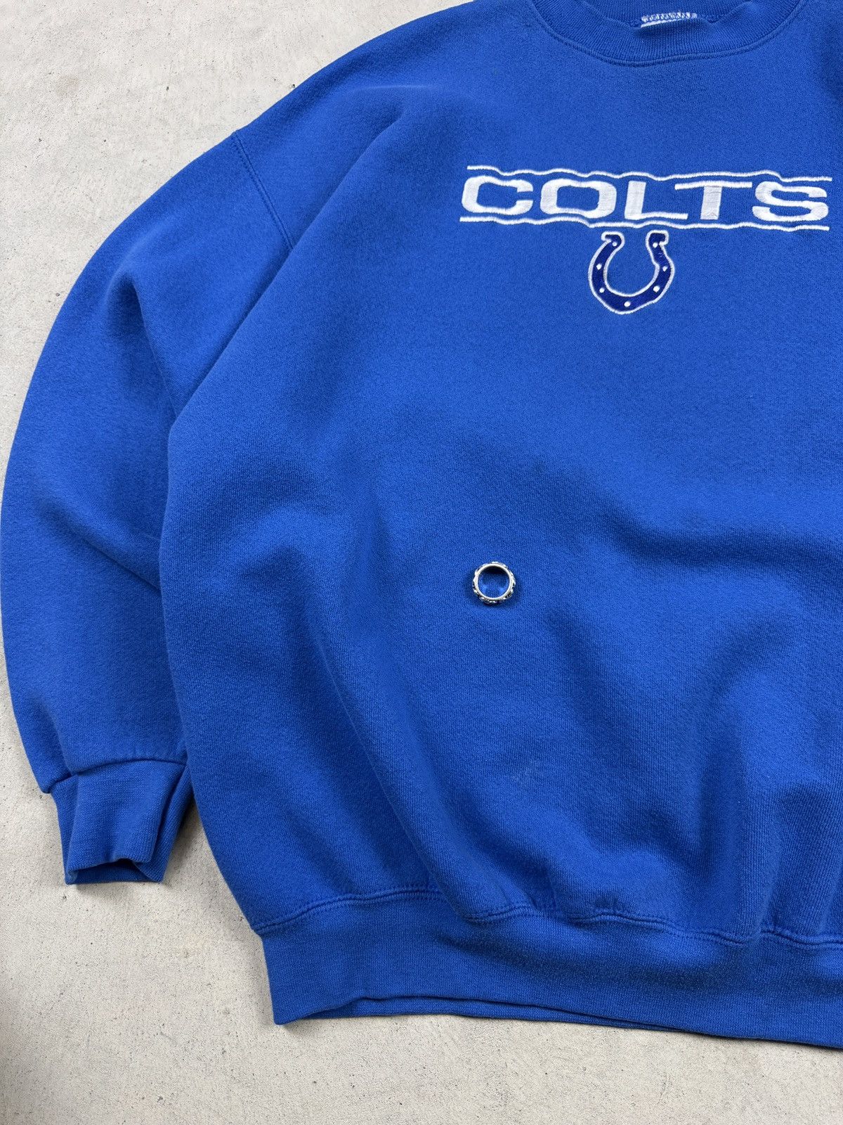 NFL × Vintage 1990s Indianapolis Colts Embroidered Crewneck Size US XL / EU 56 / 4 - 3 Thumbnail