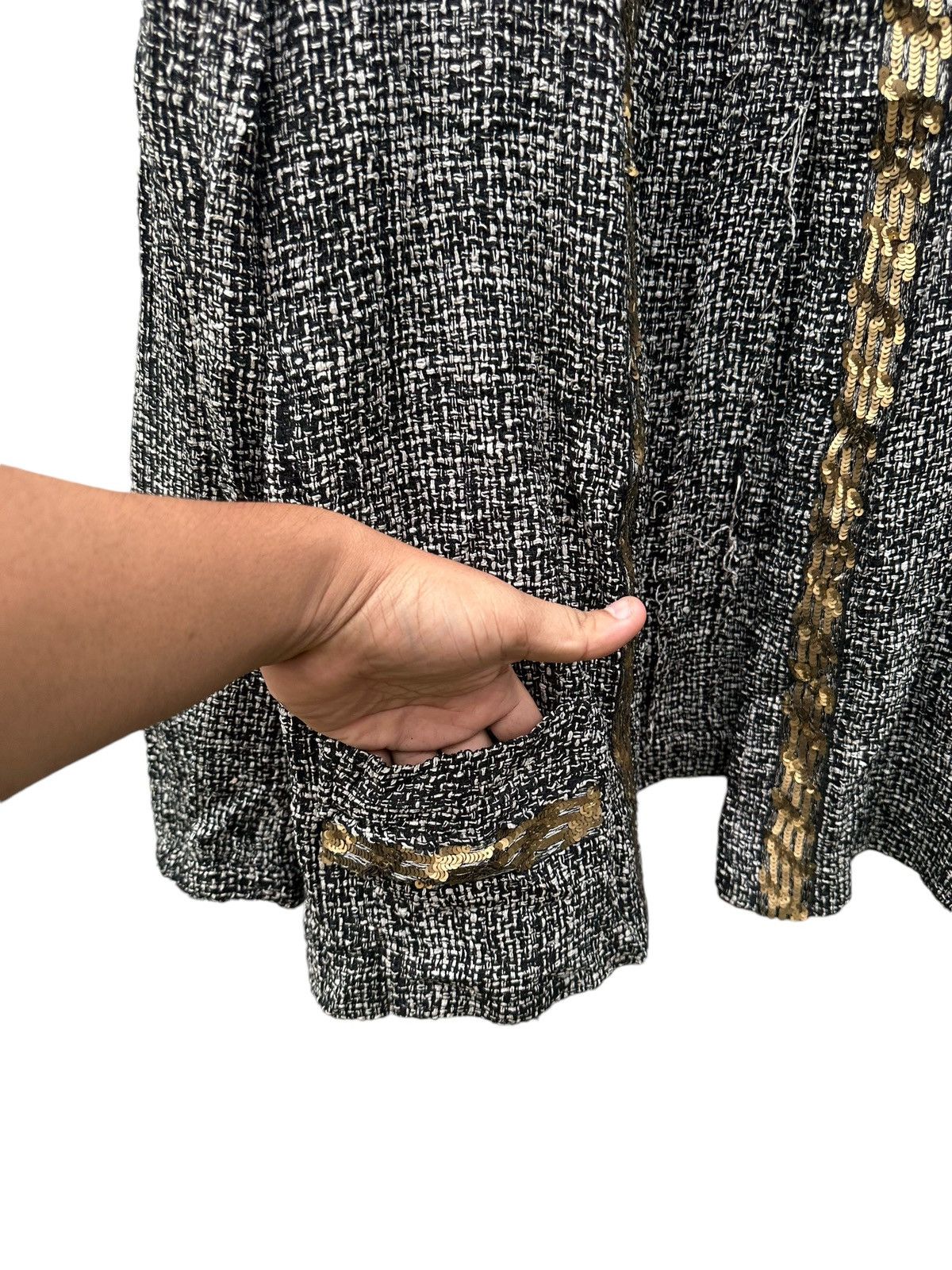Yohji Yamamoto 🔥ARCHIVED🔥ss1997 Yohji Yamamoto signature silk tweed jacket Size S / US 4 / IT 40 - 8 Thumbnail