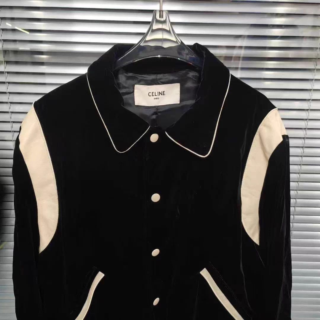 Celine Celine velvet leather panel blouson 46 NWT Size XL / US 12-14 / IT 48-50 - 3 Thumbnail