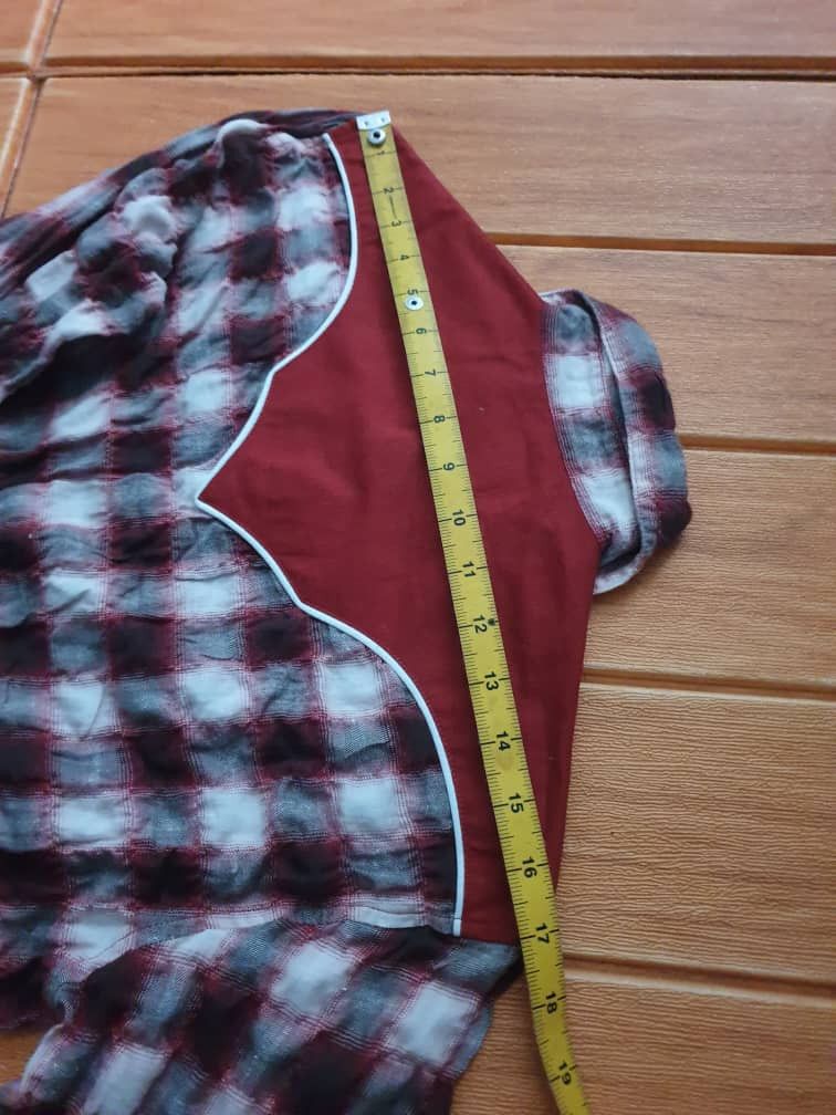 Japanese Brand 💥Bregontrail checkered button up western shirt Size US M / EU 48-50 / 2 - 4 Thumbnail