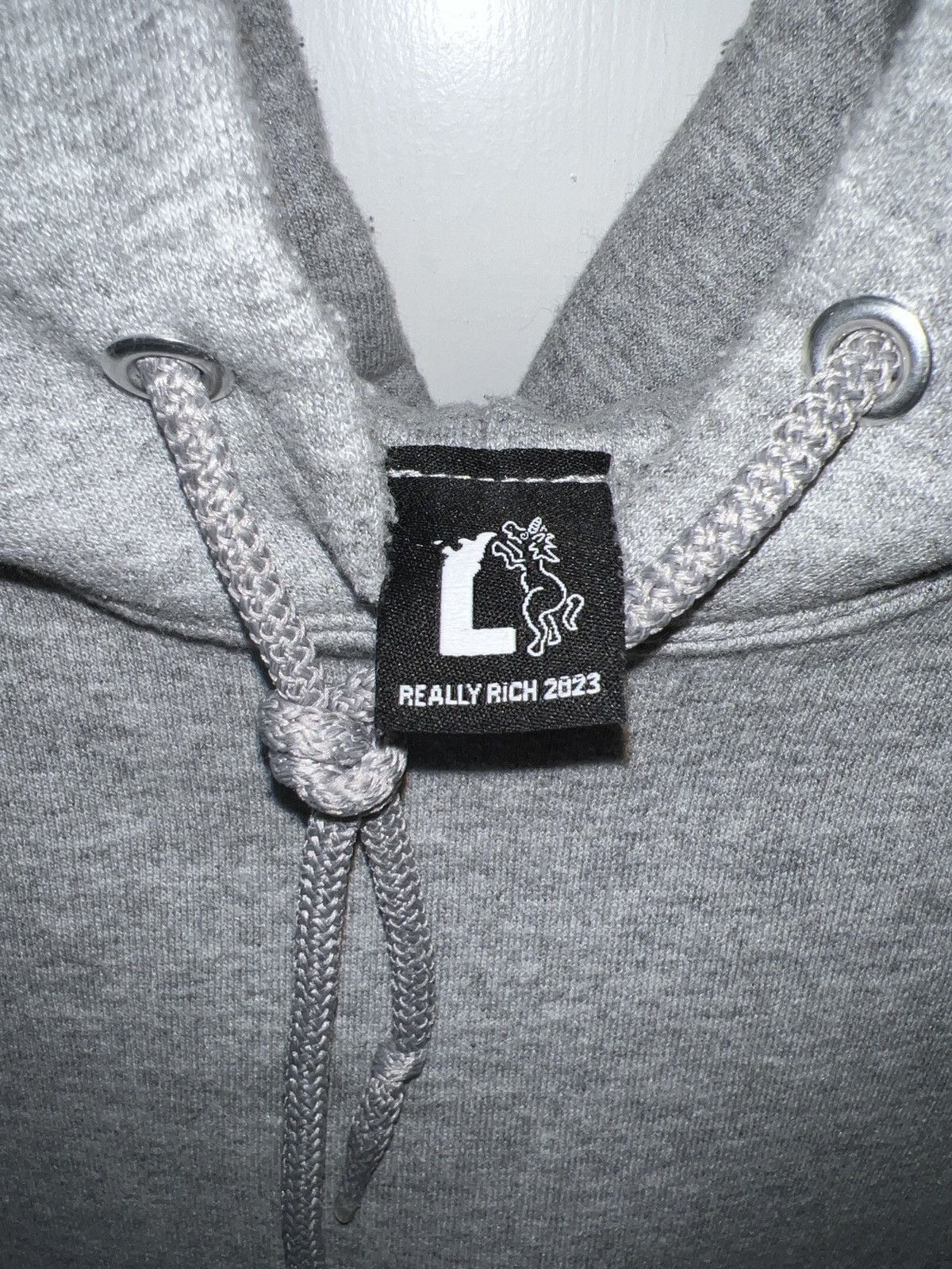 Designer × Yeat Really Rich Essentials Hoodie - Grey Size US L / EU 52-54 / 3 - 3 Thumbnail