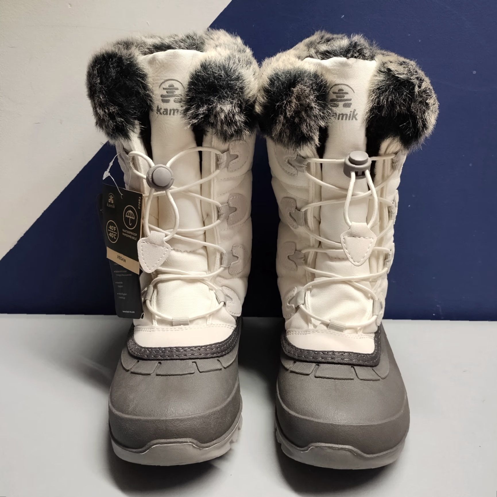 Vintage Kamik Momentum 3 Womens Size 7 Gray White Waterproof 97559 - VINTAGE? No (keep title as original words) Size US 7 / IT 37 - 3 Thumbnail