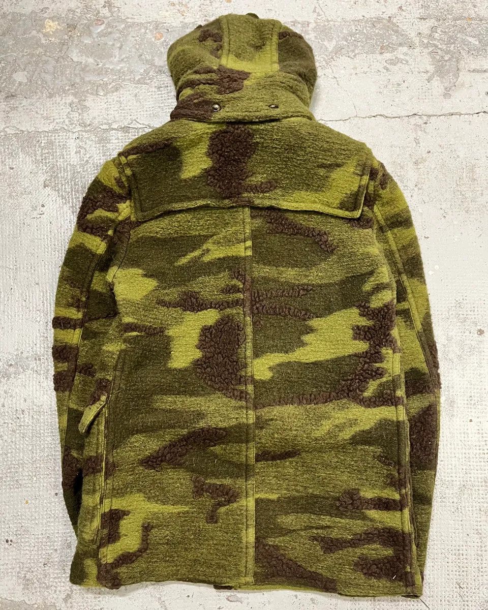 Daniele Alessandrini Daniele Alessandrini Camo Green Wool Detachable Hood Military Jacket Size US M / EU 48-50 / 2 - 8 Thumbnail
