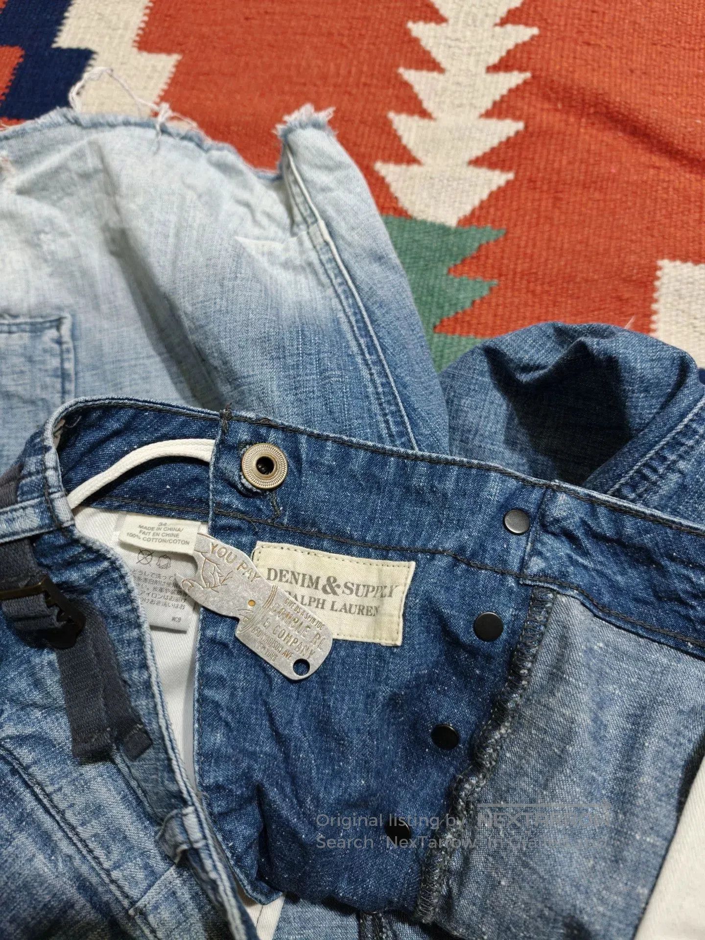 Other Ralph Lauren Distressed Denim Shorts. Size US 34 / EU 50 - 7 Thumbnail