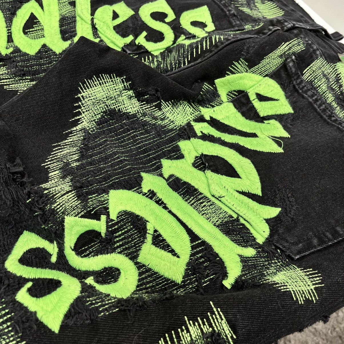 Endless Vlone x Endless Embroidered And Distressed Denim Jeans B/G Size US 32 / EU 48 - 7 Thumbnail