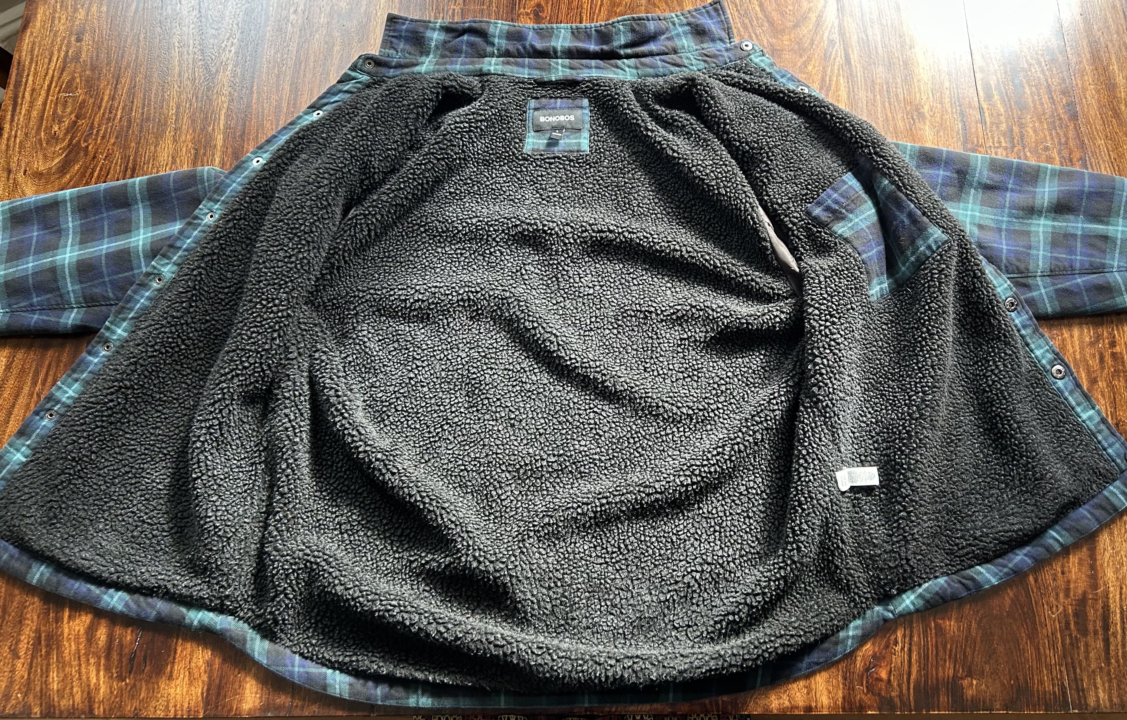 Bonobos Sherpa Lined Plaid Shirt Jacket Size US L / EU 52-54 / 3 - 3 Thumbnail