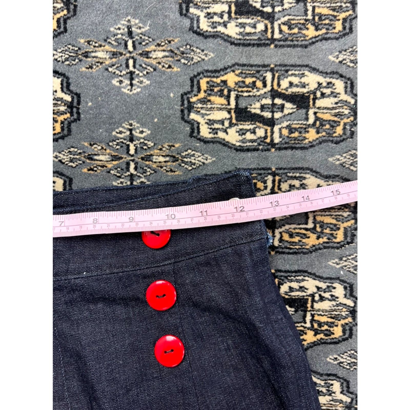 Denime Pinky Pinups Sailor Denim Capris Women S Capri Jeans Blue Size S Size ONE SIZE - 3 Thumbnail