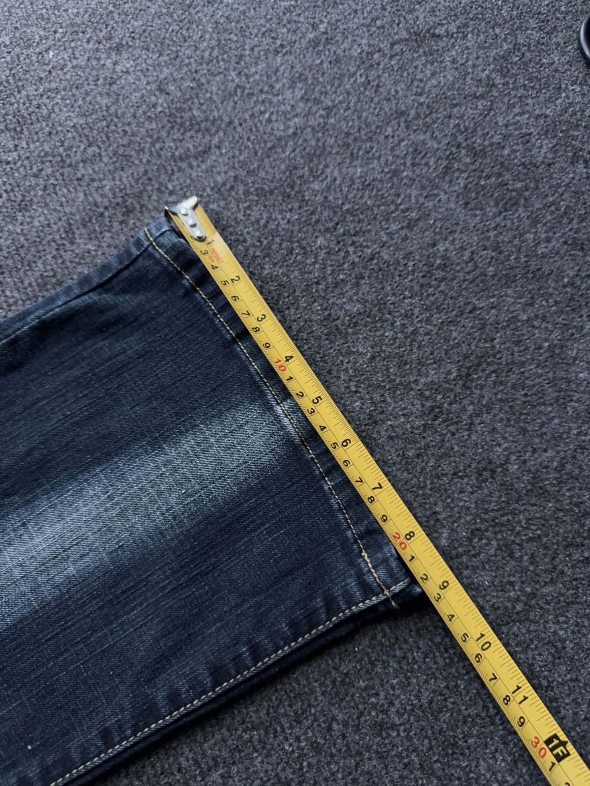 Hysteric Glamour Y2K Japanese LGB Punk Crown Embroidered Flared Denim Jeans Size 29" - 20 Thumbnail