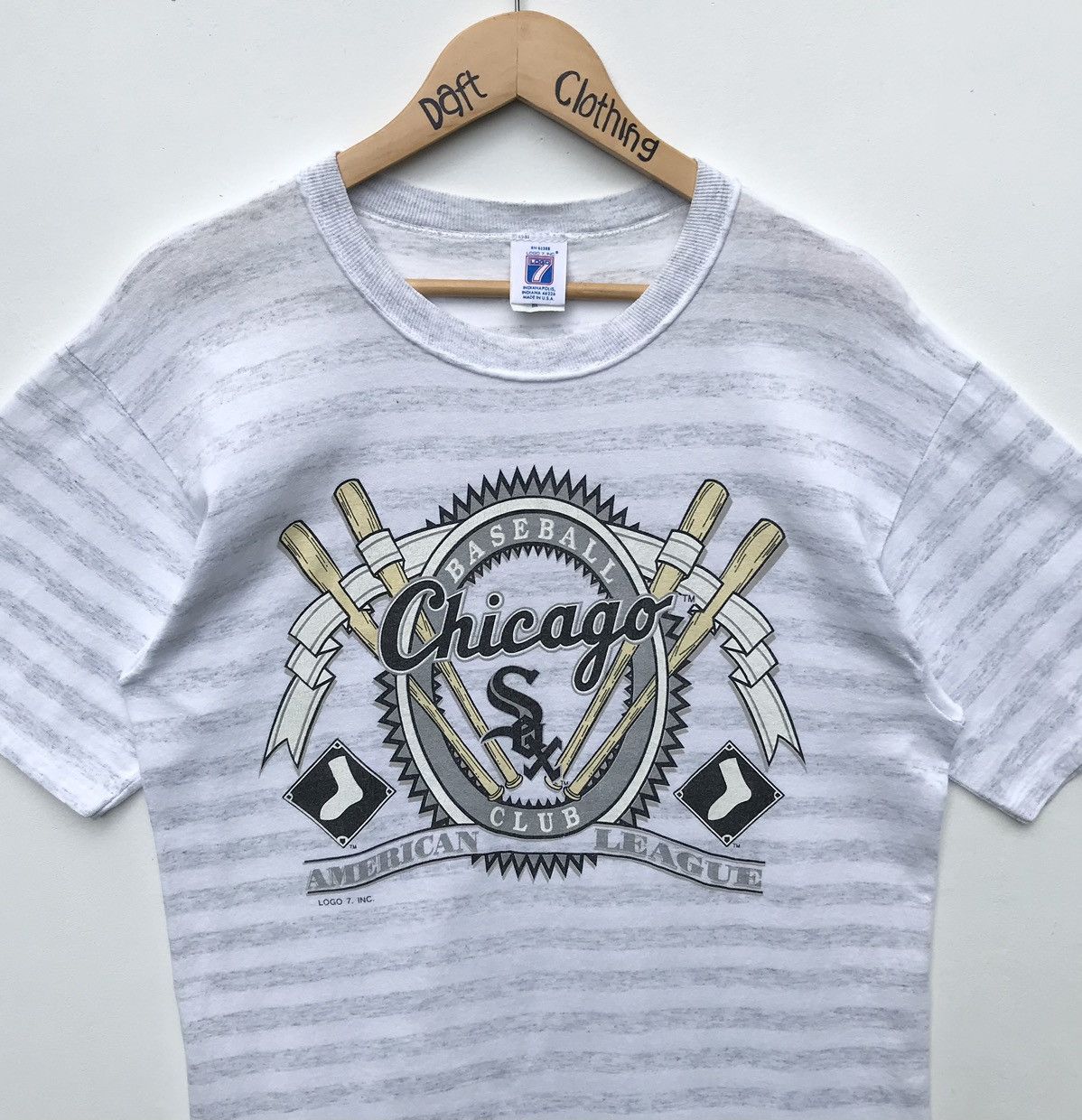 Logo 7 × MLB × Vintage Vintage 90s Chicago White Sox MLB Stripe Shirt Logo 7 Size US M / EU 48-50 / 2 - 8 Thumbnail