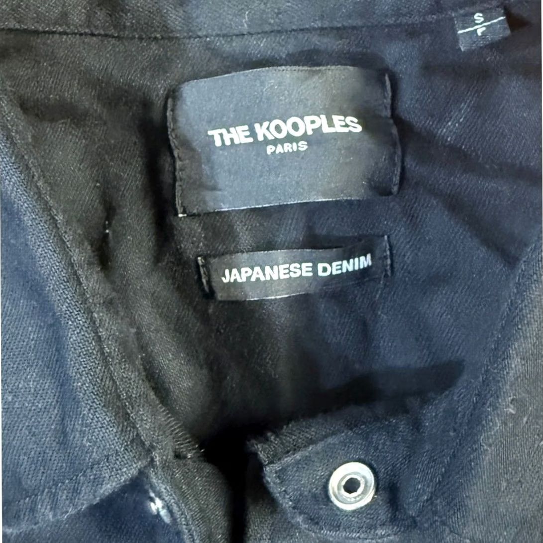 The Kooples The Kooples Western Shirt Mens S Black Cotton Japanese Denim Corduroy Snap L/S I4-19 Size US S / EU 44-46 / 1 - 3 Thumbnail
