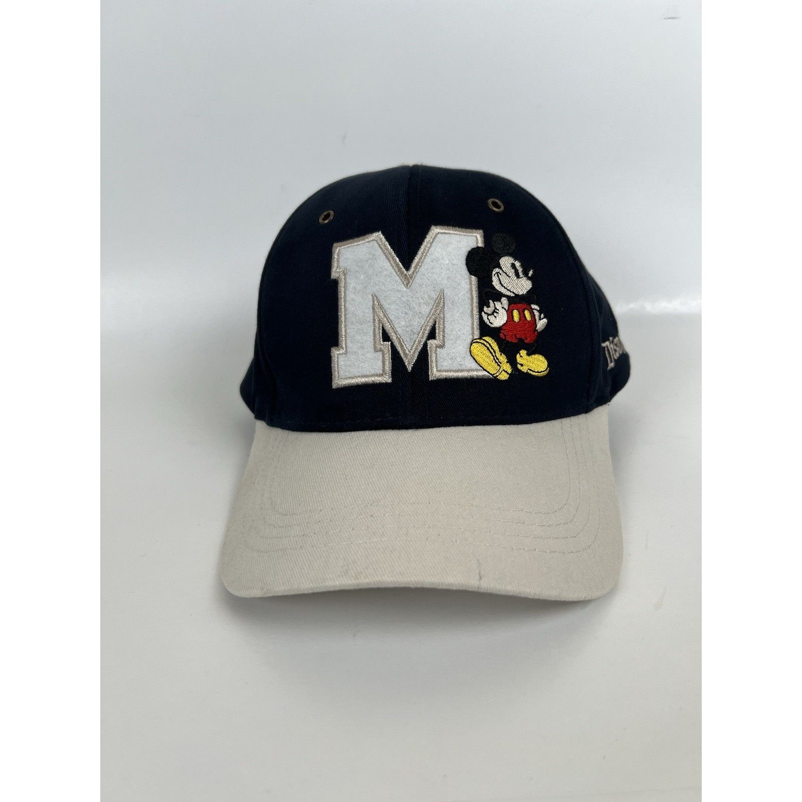 Disney Vintage Mickey Mouse Disneyland Strapback Hat Cap Y2K Blue E Size ONE SIZE - 2 Thumbnail
