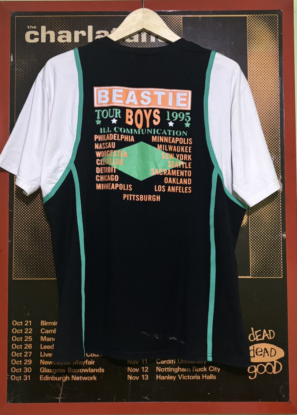Band Tees Vtg Rare Beastie Boys Jersey Tour 1995 Size US XL / EU 56 / 4 - 2 Thumbnail