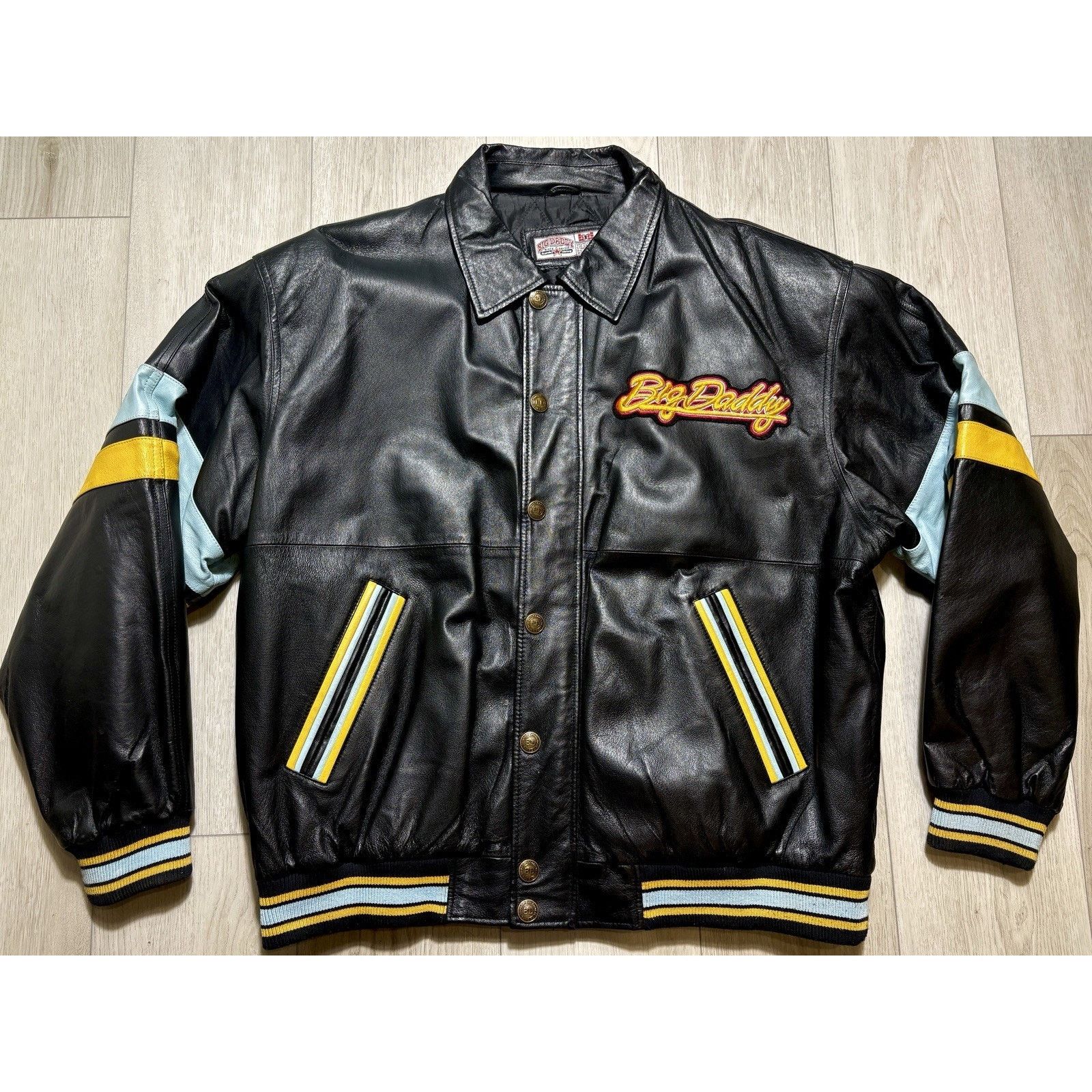 Other Big Daddy Leather Varsity Jacket Oversized Y2K Men’s 3XL Size US XXL / EU 58 / 5 - 2 Thumbnail