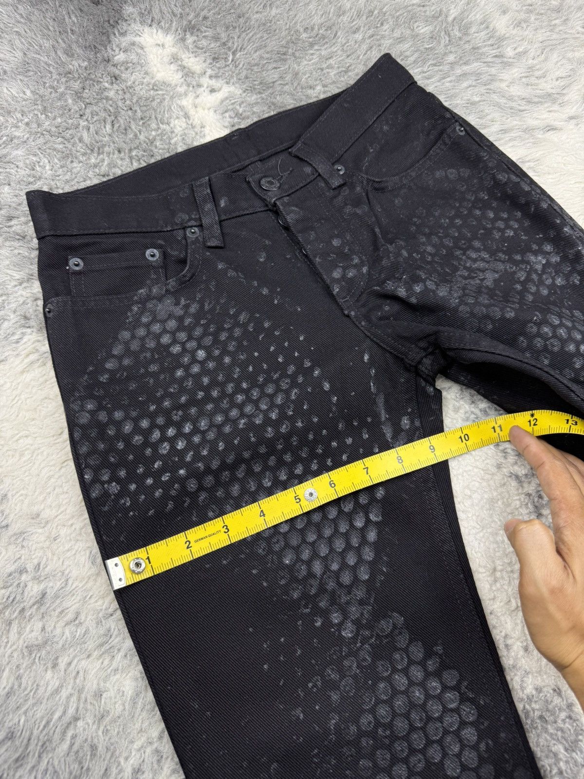 Archived! SS2003 Helmut Lang Rubber Tire Printed Denim