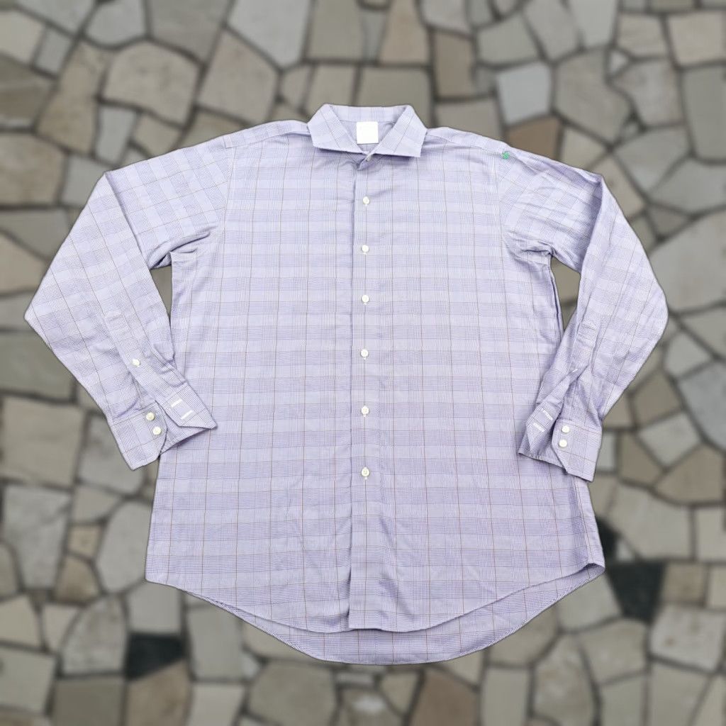 Brooks Brothers VINTAGE? No, it's not vintage. Brooks Brothers Shirt Mens 16.5 35 Blue Glen Plaid Milano Non-Iron Button Up L Blue Plaid 100% Cotton Regular Fit Mens Size US L / EU 52-54 / 3 - 1 Thumbnail