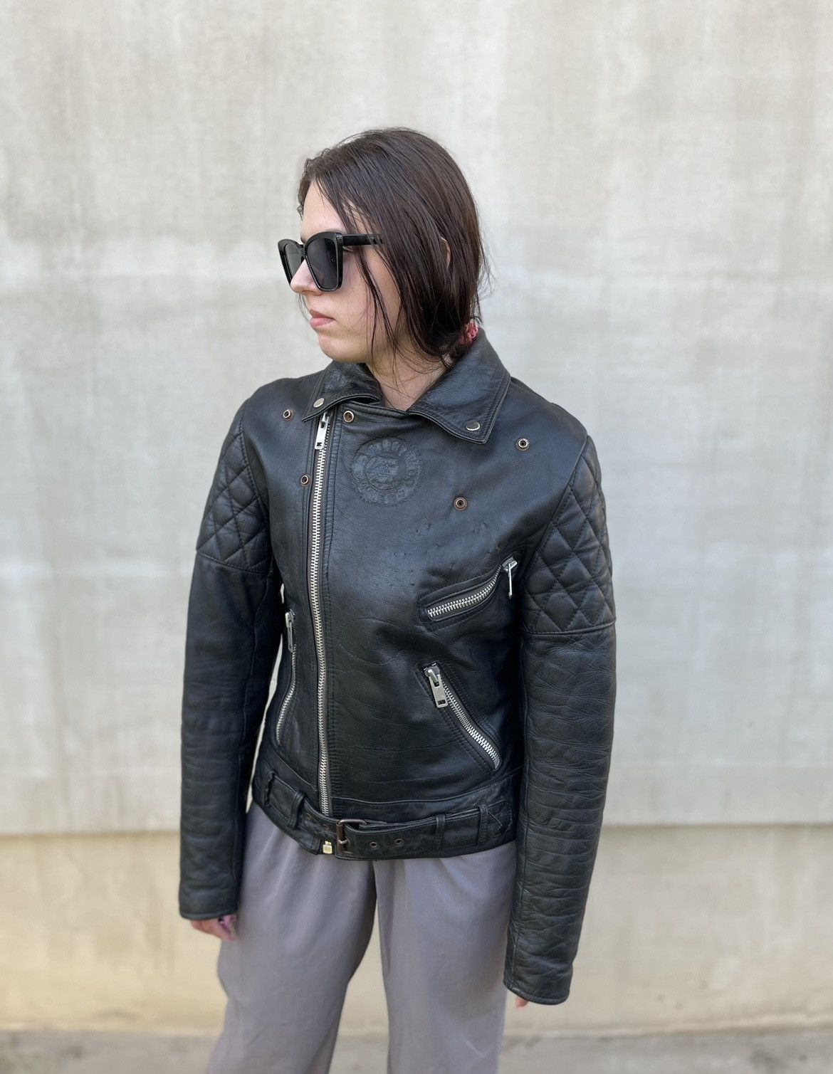 Belstaff Belstaff Women’s Leather Jacket Motorcycle Biker Vintage Size S / US 4 / IT 40 - 5 Thumbnail