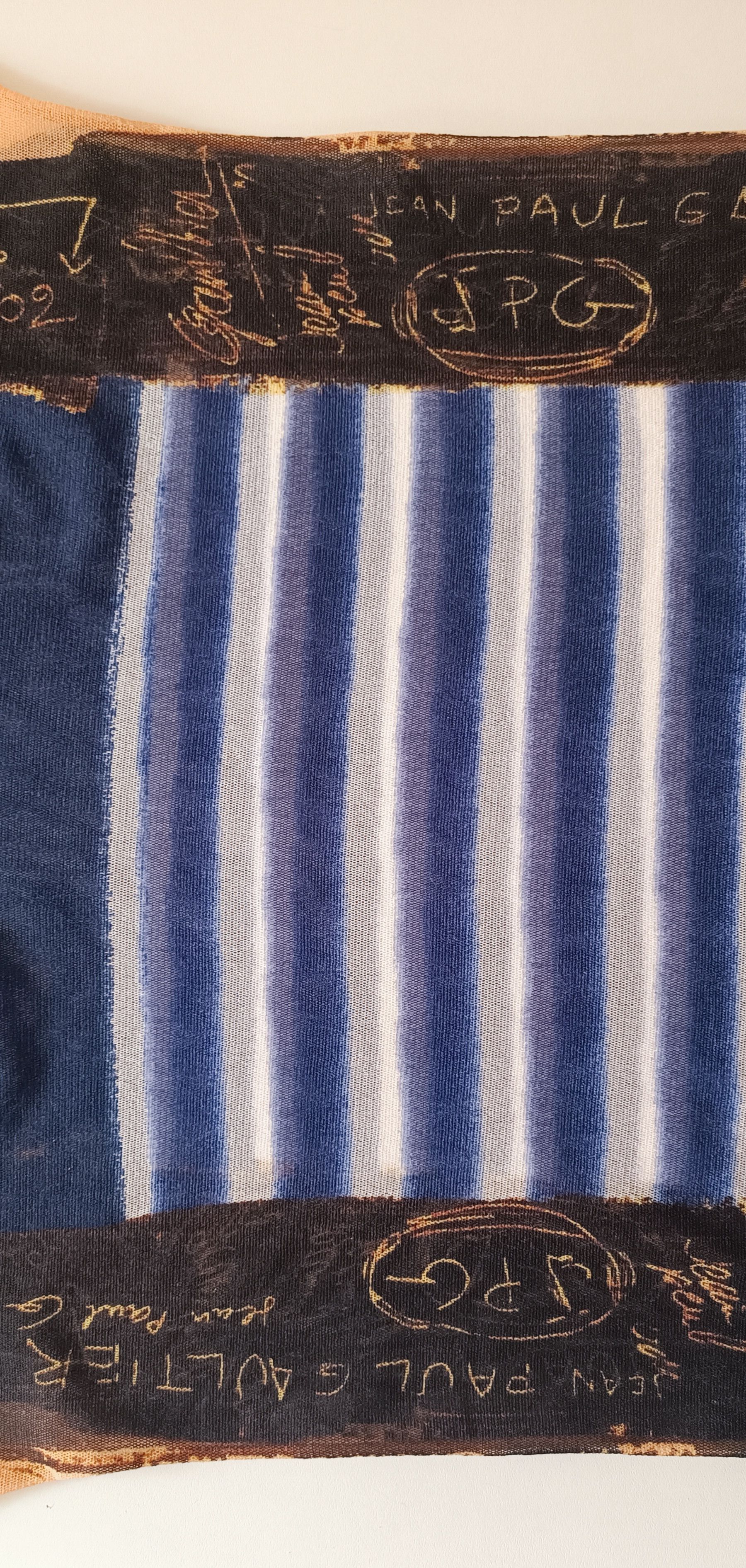 Jean Paul Gaultier SS2001- Graffiti and stripes long top Size US S / EU 44-46 / 1 - 20 Thumbnail