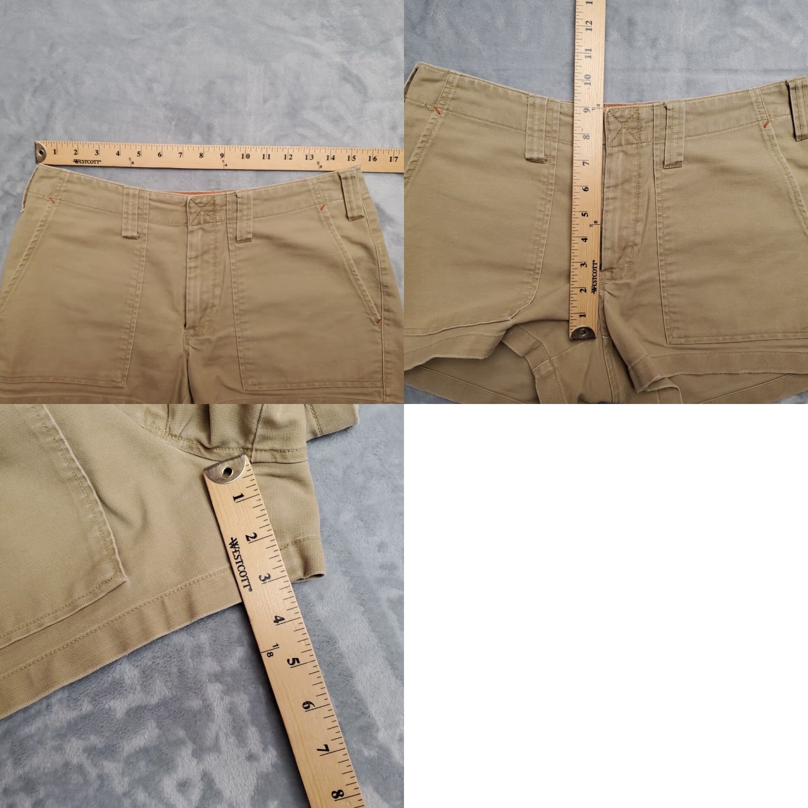Abercrombie & Fitch VINTAGE Abercrombie & Fitch Shorts Womens 4 Canvas Chino Utility Military Y2K 90s Size 27" / US 4 / IT 40 - 8 Thumbnail