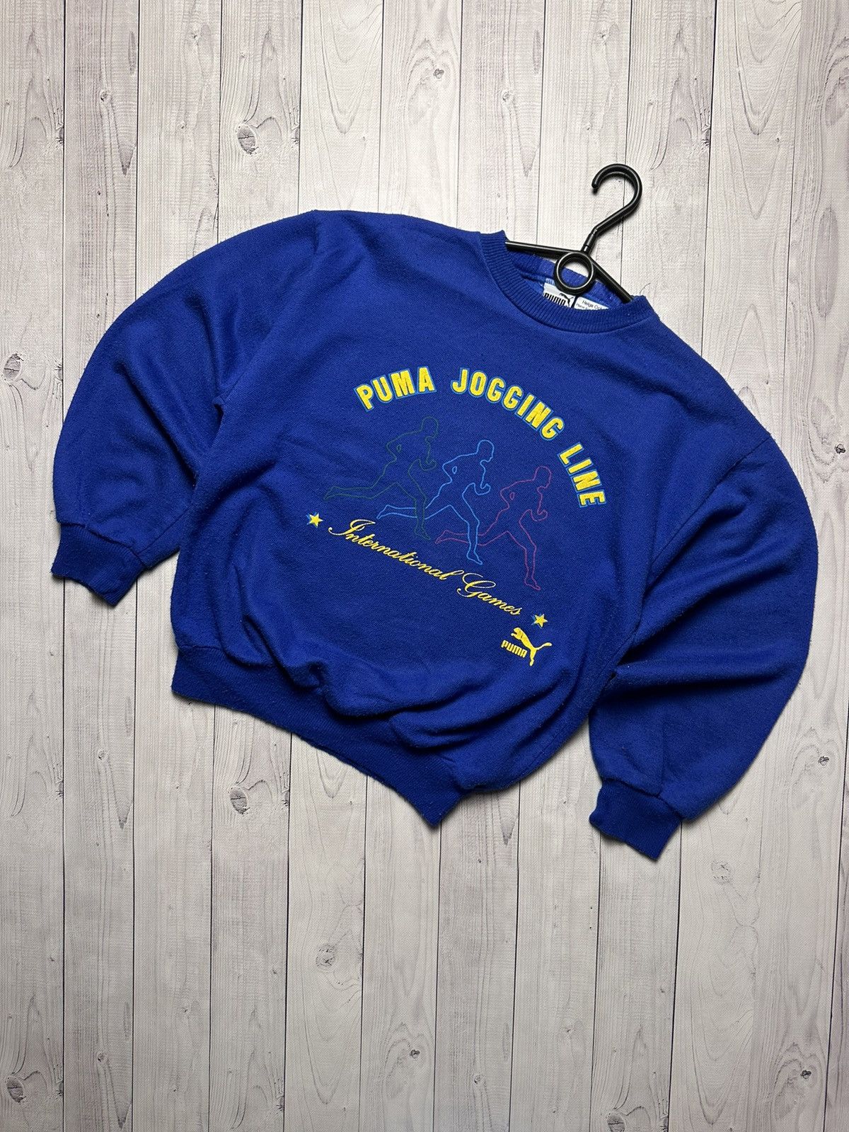 Vintage Puma sweatshirt International Games rare Marathon
