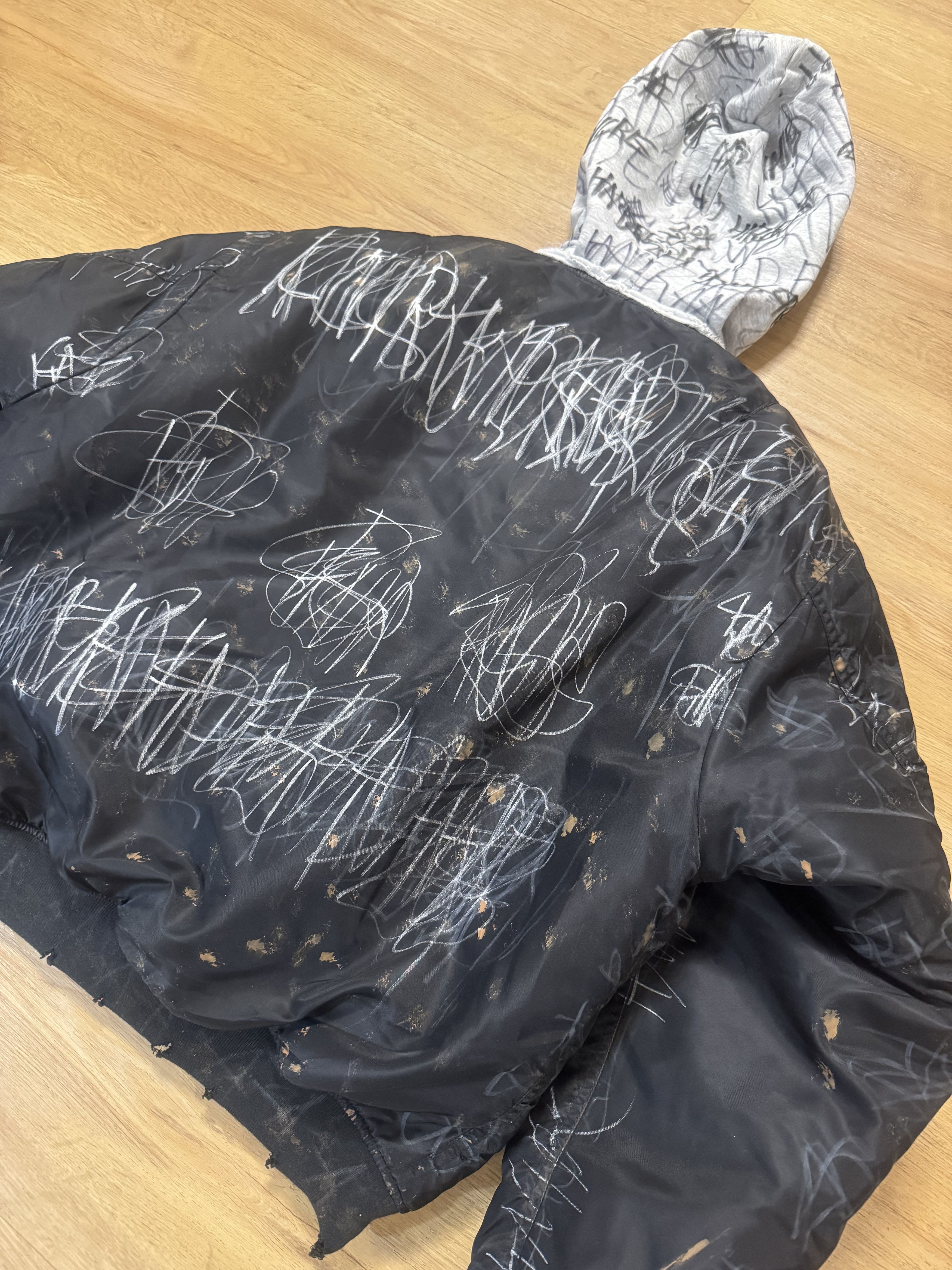 Other Knall3r custom graffiti bomber Size US L / EU 52-54 / 3 - 3 Thumbnail
