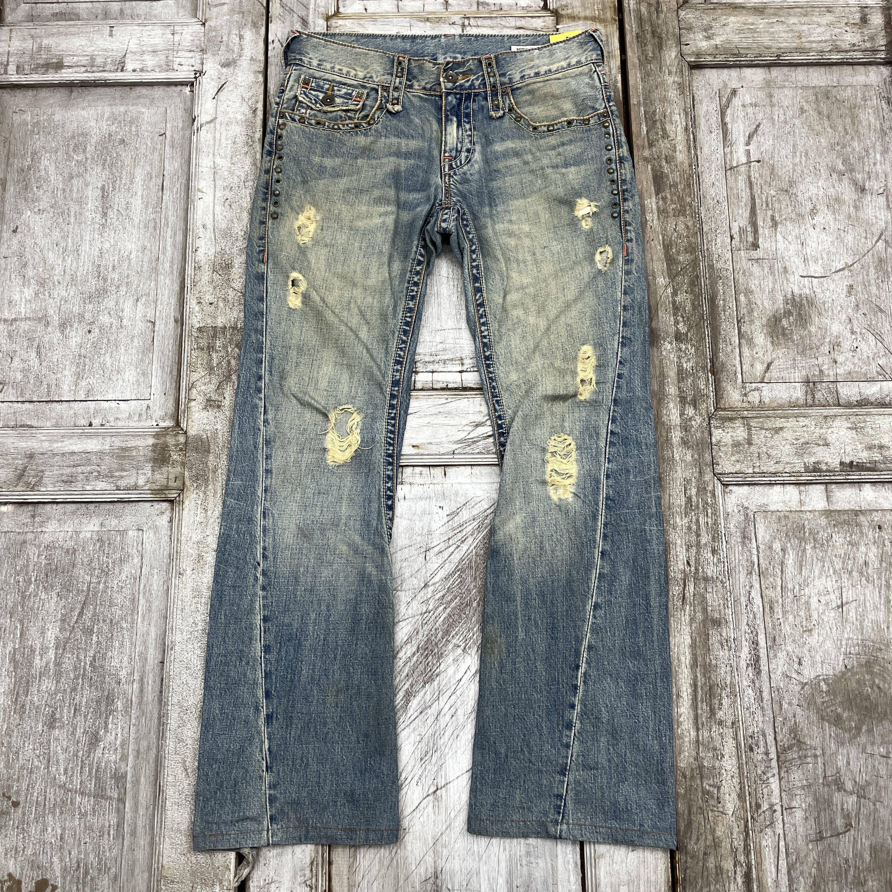 Japanese Brand Japanese SemanticDesign Distressed BootCut Jeans-wc301 Jeans Size US 33 - 1 Thumbnail