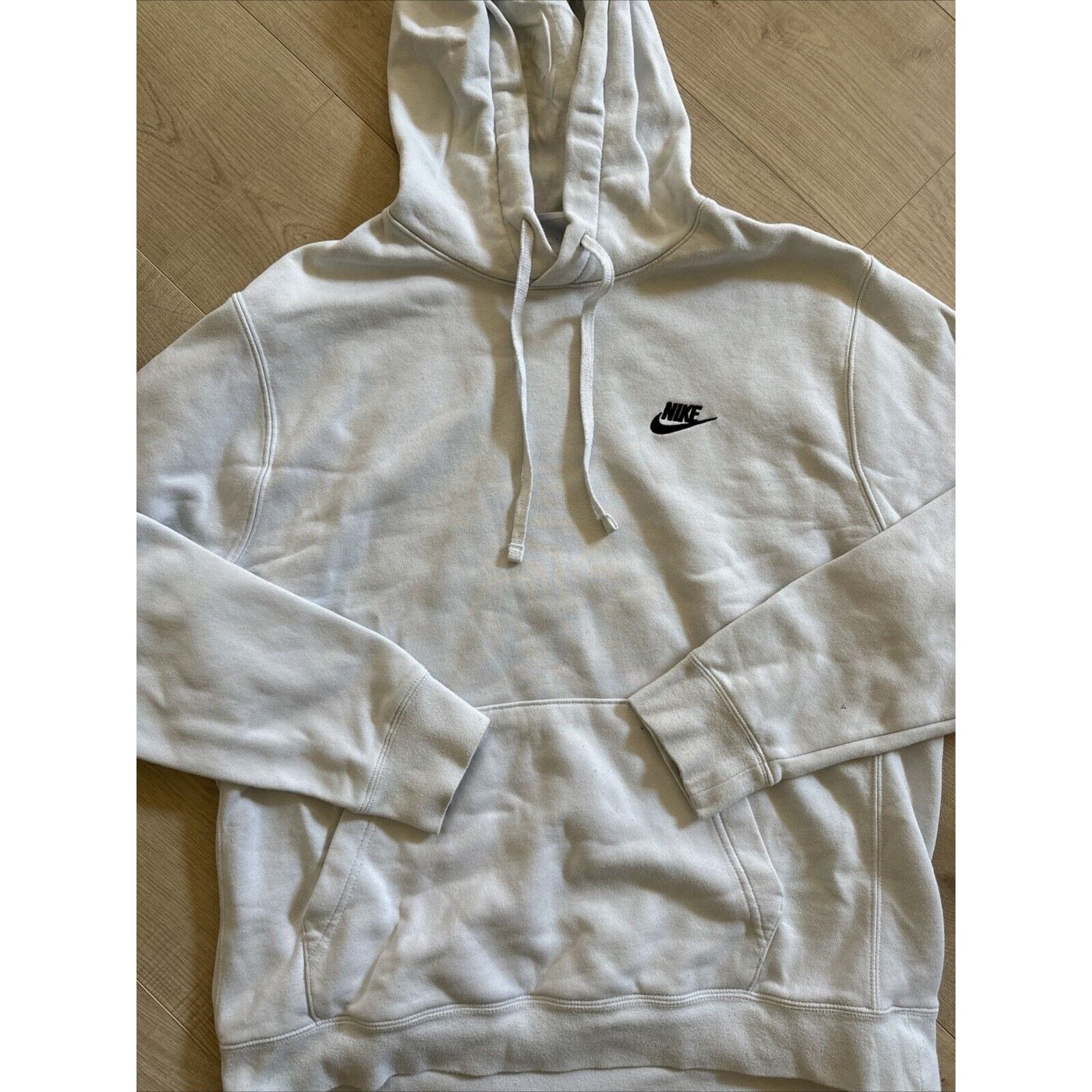 Nike Vintage Nike Hoodie Men’s L Light Grey Swoosh Size US L / EU 52-54 / 3 - 2 Thumbnail