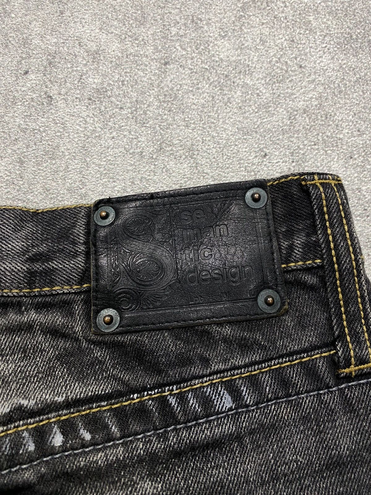 semanticdesign 2000s Semantic design raw distressed wash flare jean Size US 30 / EU 46 - 6 Thumbnail