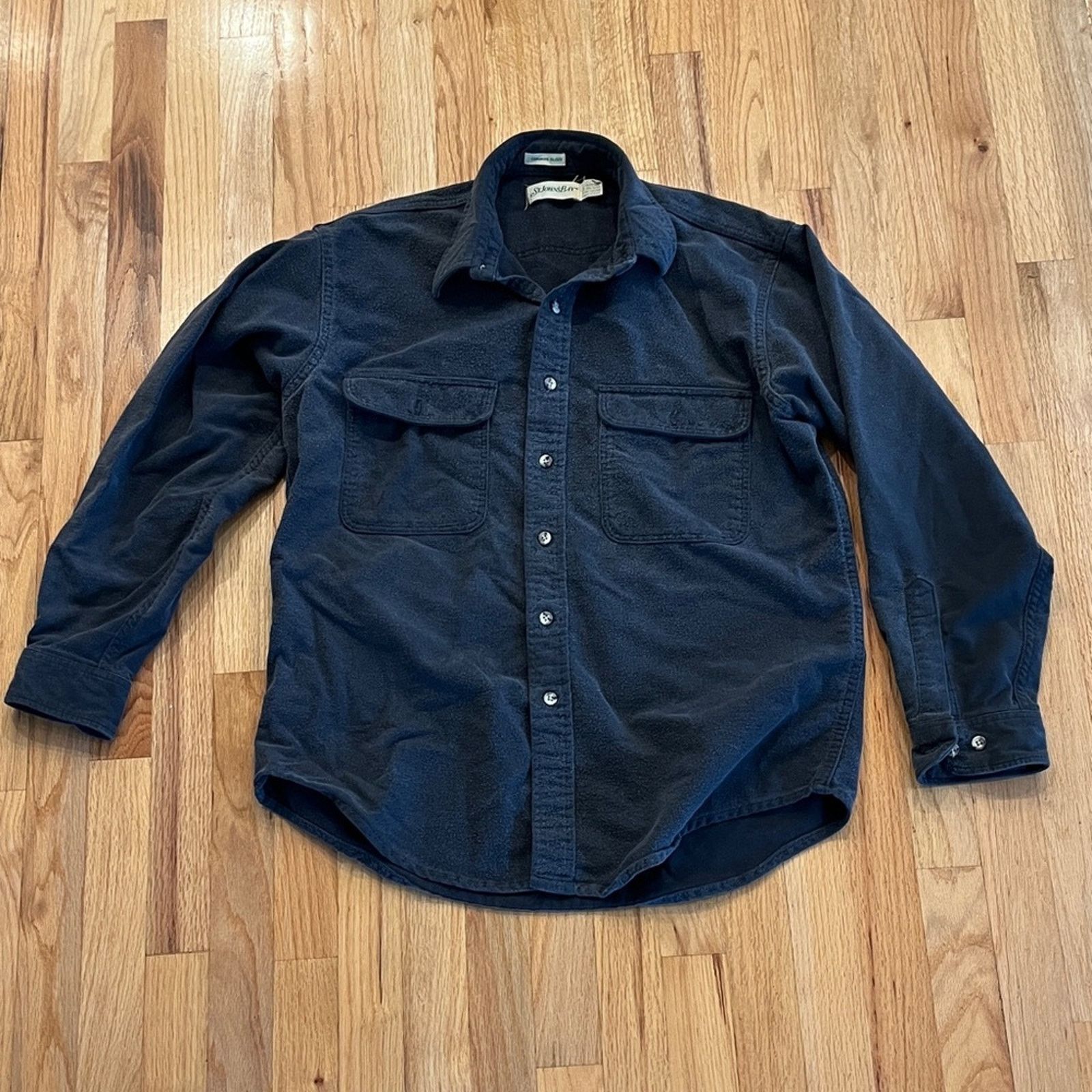 St. Johns Bay Men’s 90s Vintage St. John's Bay Chamois Flannel Shirt Large Size US L / EU 52-54 / 3 - 1 Thumbnail