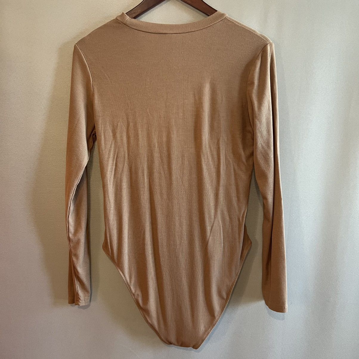 Other Neutral ribbed long-sleeve bodysuit Size L / US 10 / IT 46 - 2 Thumbnail
