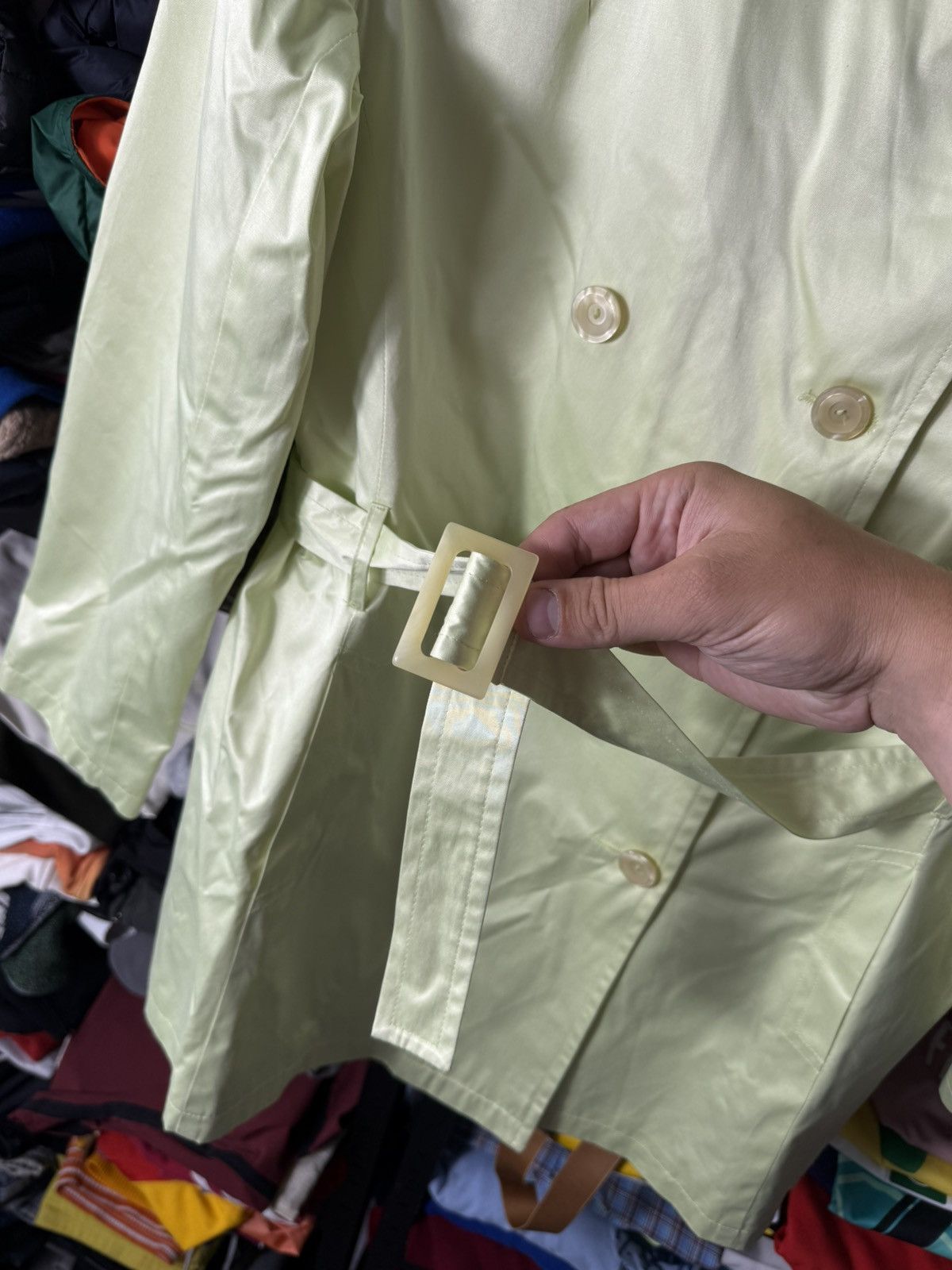 Casablanca Casablanca Women’s Trench Coat Light Green Size 40 Size S / US 4 / IT 40 - 5 Thumbnail