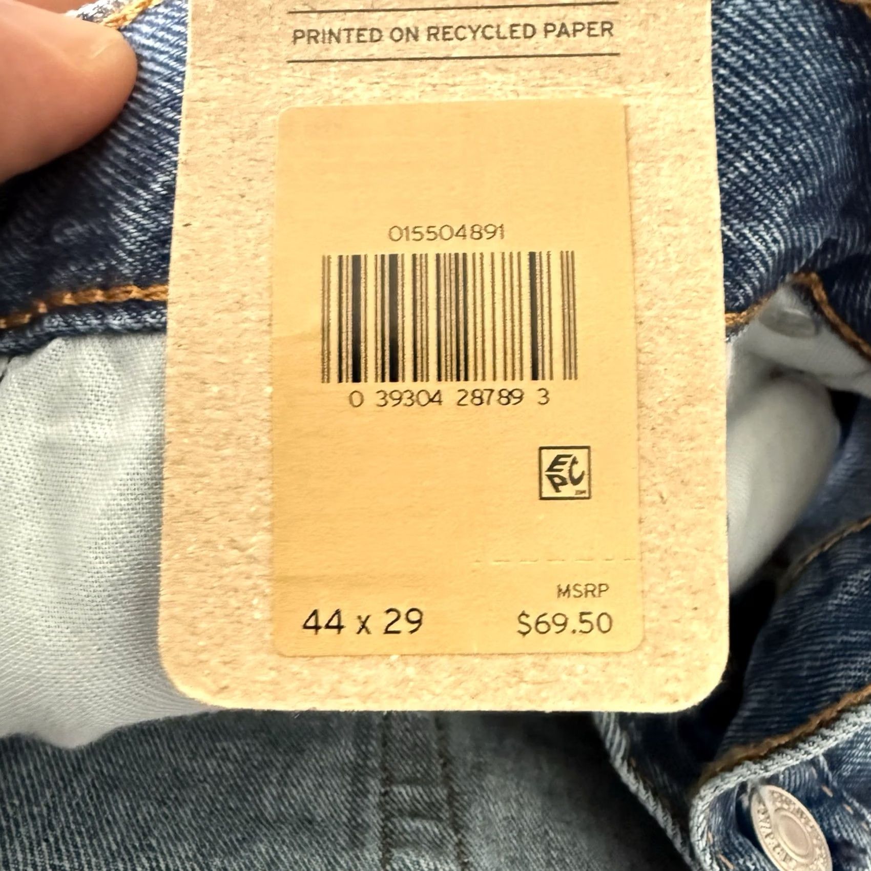 Levi's Levi's 550 Jeans Relaxed Fit Men Big Tall 44x29 Medium Blue Wash 100% Cotton NEW Size US 44 / EU 60 - 7 Thumbnail