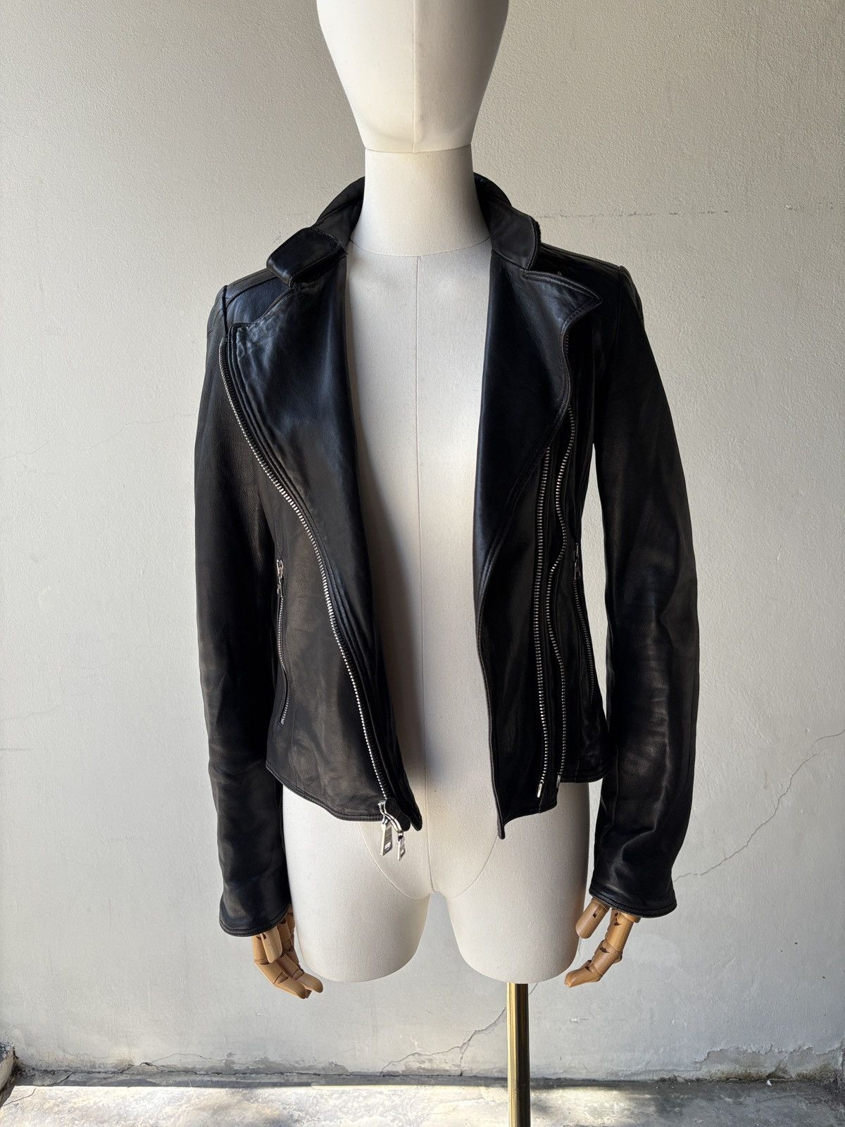 Prada Prada sport vintage leather biker zip jacket Size ONE SIZE - 11 Thumbnail