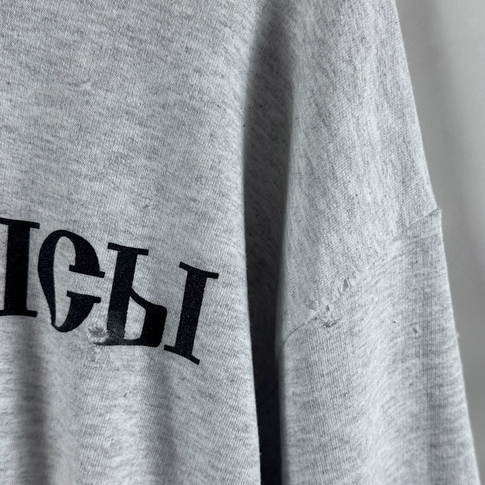 Gosha Rubchinskiy × Yeezy 'Black Dogs' Grey Distressed Hoodie Size US S / EU 44-46 / 1 - 6 Thumbnail