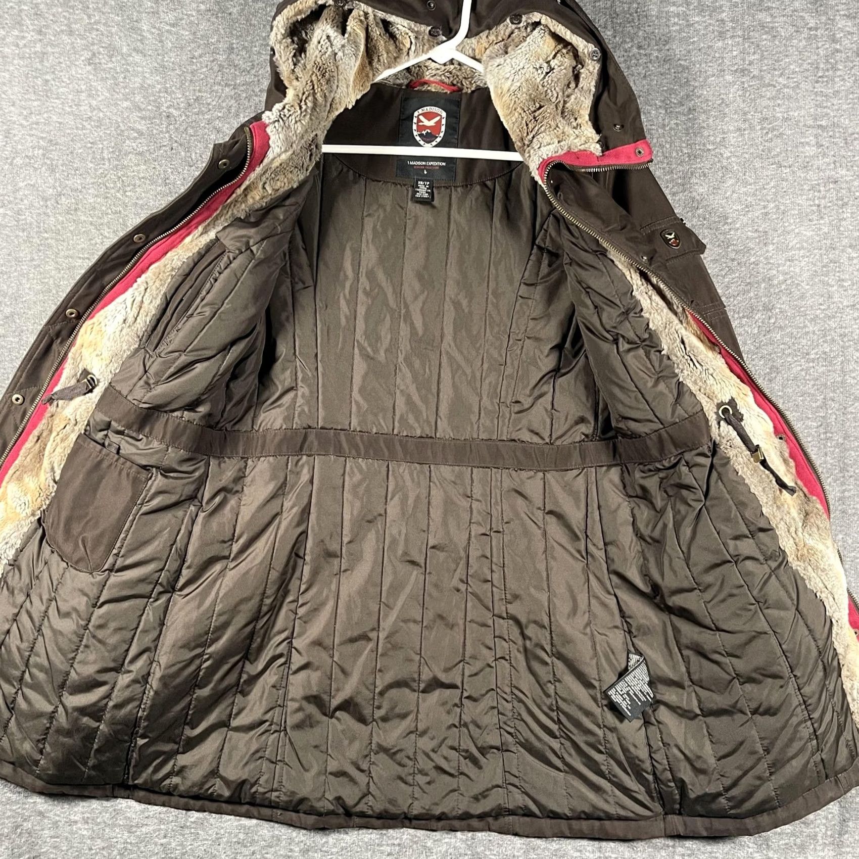 Madison VINTAGE 1 Madison Expedition Coat Womens XS Brown Heritage Collection Faux Fur Parka Size XS / US 0-2 / IT 36-38 - 3 Thumbnail