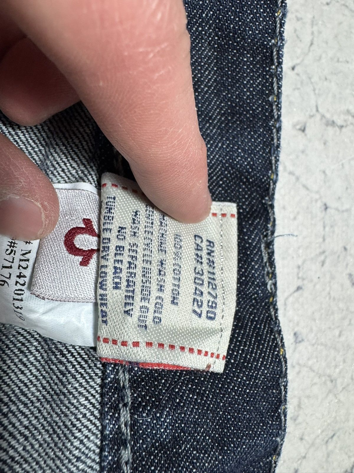 True Religion True Religion Big Logo Baggy Denim Jeans Made In USA Size US 32 / EU 48 - 8 Thumbnail
