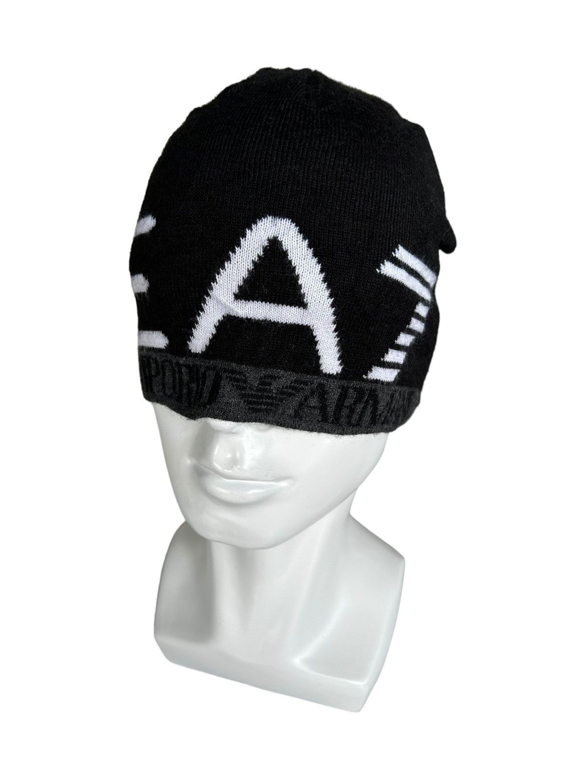 Emporio Armani × Giorgio Armani Emporio Armani Vintage Beanie Hats ☠️ Size ONE SIZE - 1 Thumbnail