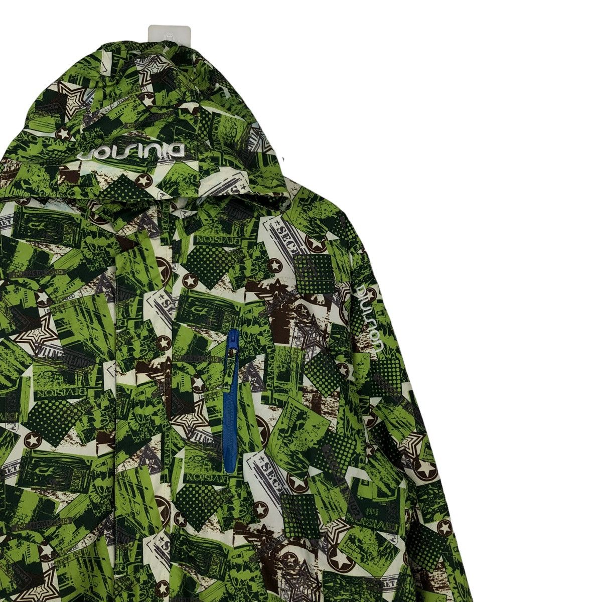Japanese Brand 🔥Rare Hunting Ski Jacket Multi Color Full Print Division Size US L / EU 52-54 / 3 - 4 Thumbnail