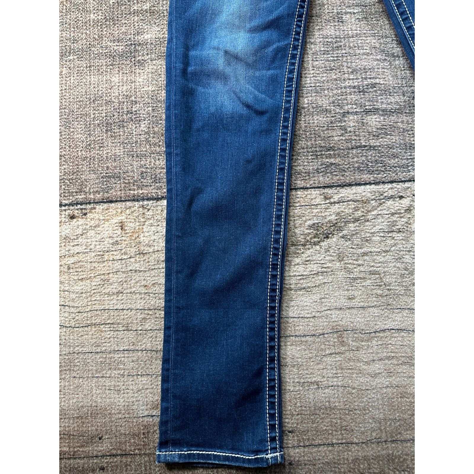 Rock Revival Rock Revival Jeans Womens 31x31 Blue Low Rise Pearl Skinny Size 31" - 5 Thumbnail