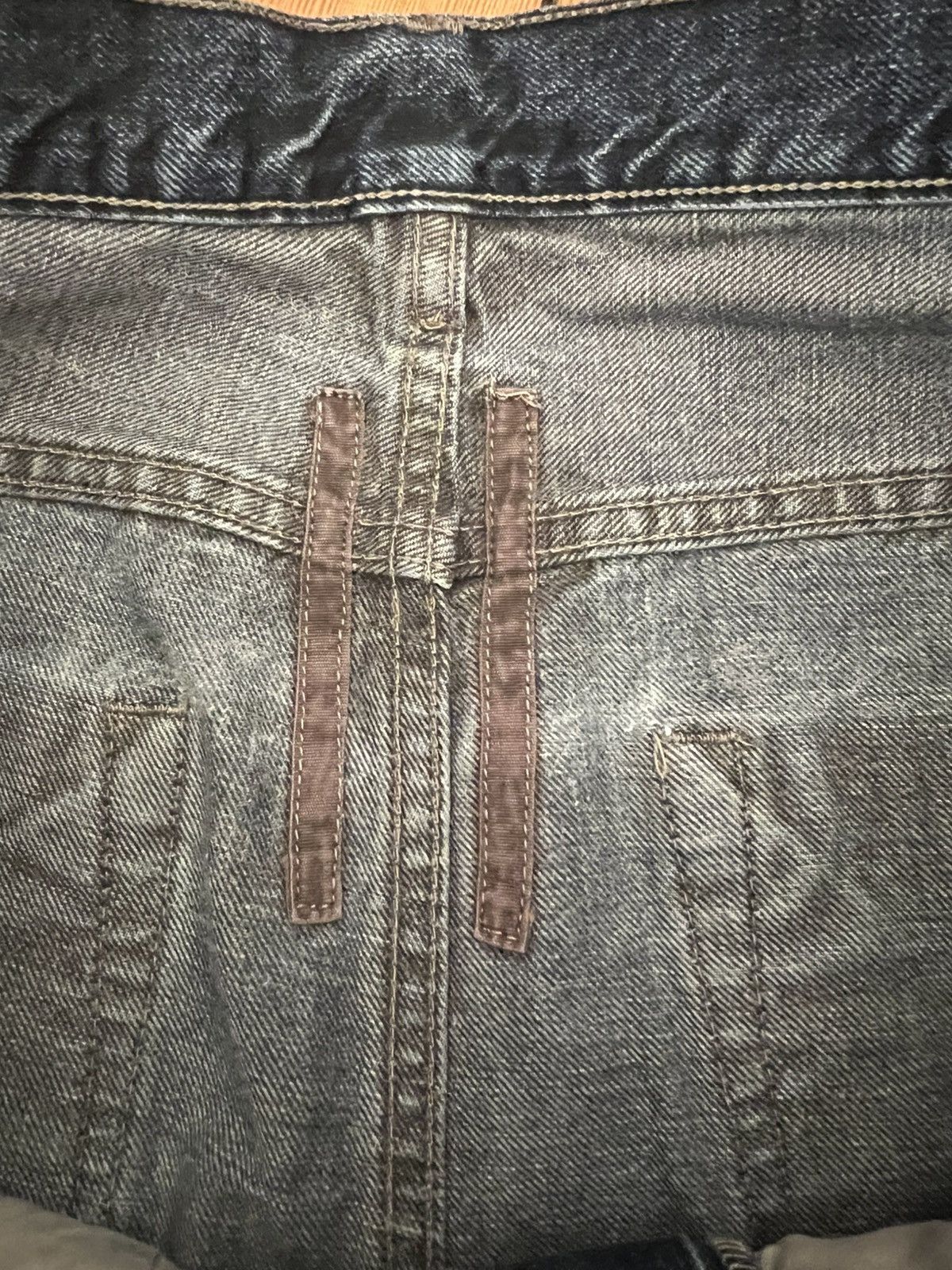 Rick Owens × Rick Owens Drkshdw Rick Owens „Hustler“ ombre torrance cut denim Size US 33 - 5 Thumbnail