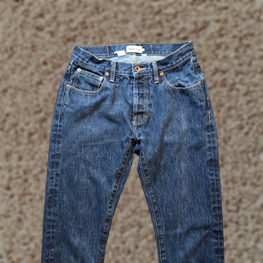 Taylor Stitch Taylor Stitch Jeans Men 30x34 Blue Slim Fit Dark Wash Skinny Classic Casual Jeans Regular Mens Size US 30 / EU 46 - 1 Thumbnail