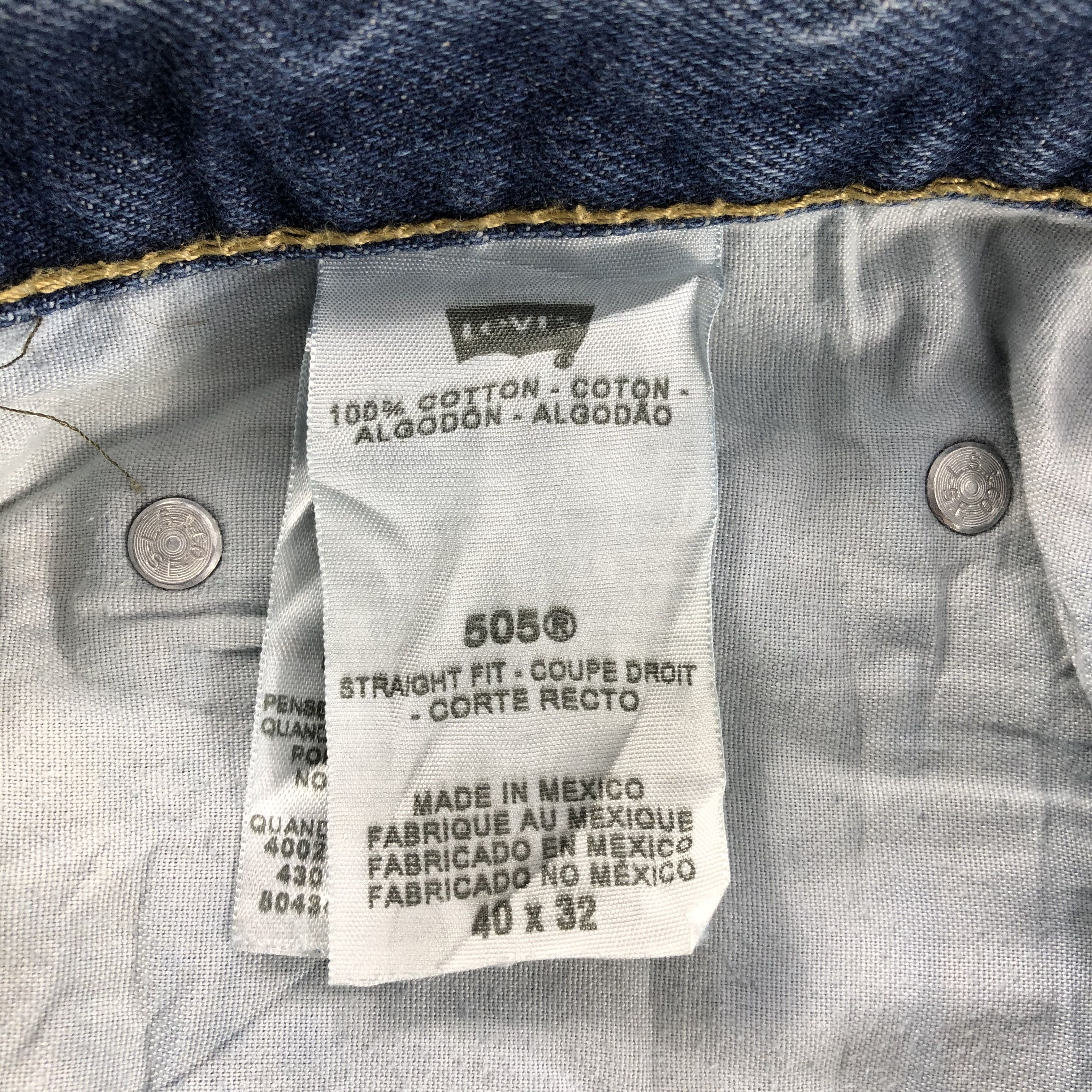 Levi's Blue Wash Vintage Levis 505 Jeans-J1149 Size US 40 / EU 56 - 10 Thumbnail
