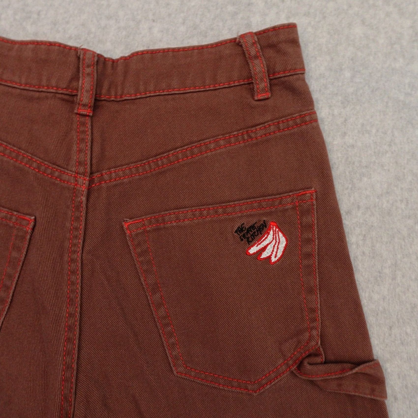 H&M NO FEAR X H&M Womens Jeans Wide-Leg Retro Brown Size 2 Color Brown Adult Womens Complete Measurements In Pictures Size 26" / US 2 / IT 38 - 5 Thumbnail