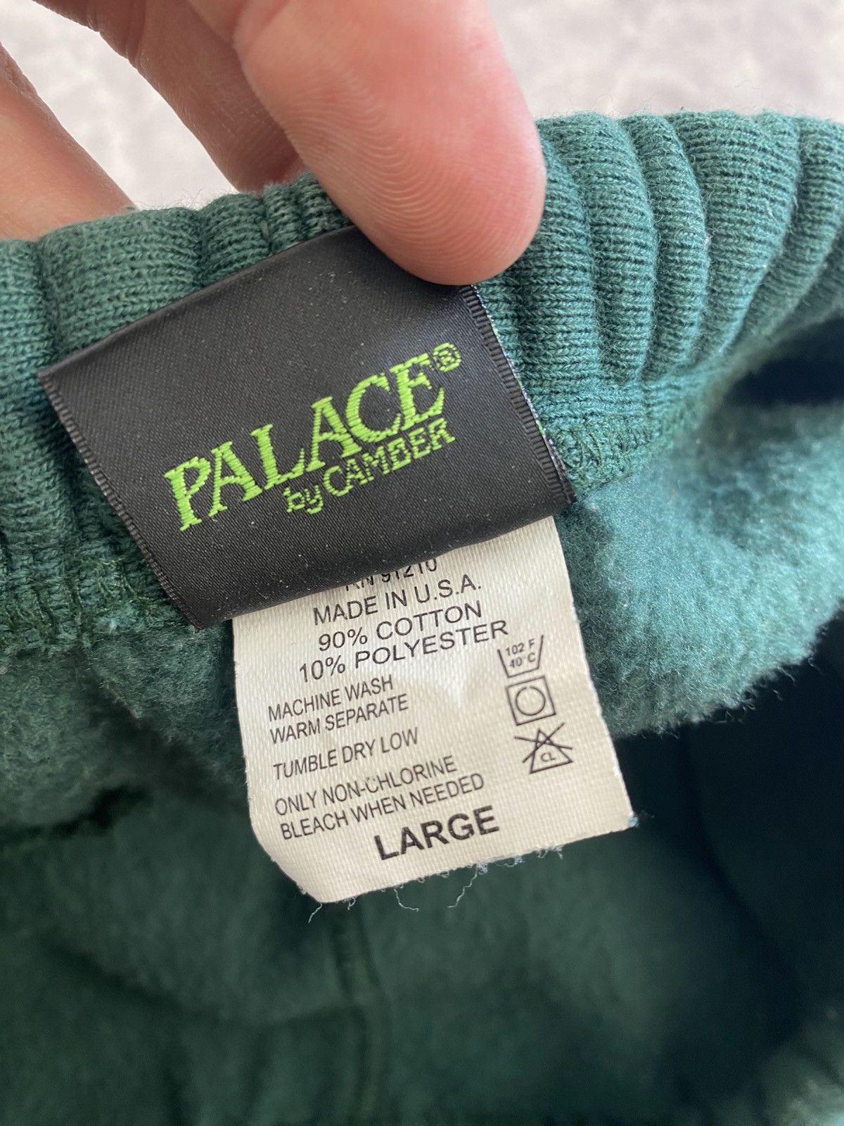 Camber × Palace Palace x Camber Green Sweatpants 12 oz Made in USA Size: L Size US 34 / EU 50 - 4 Thumbnail