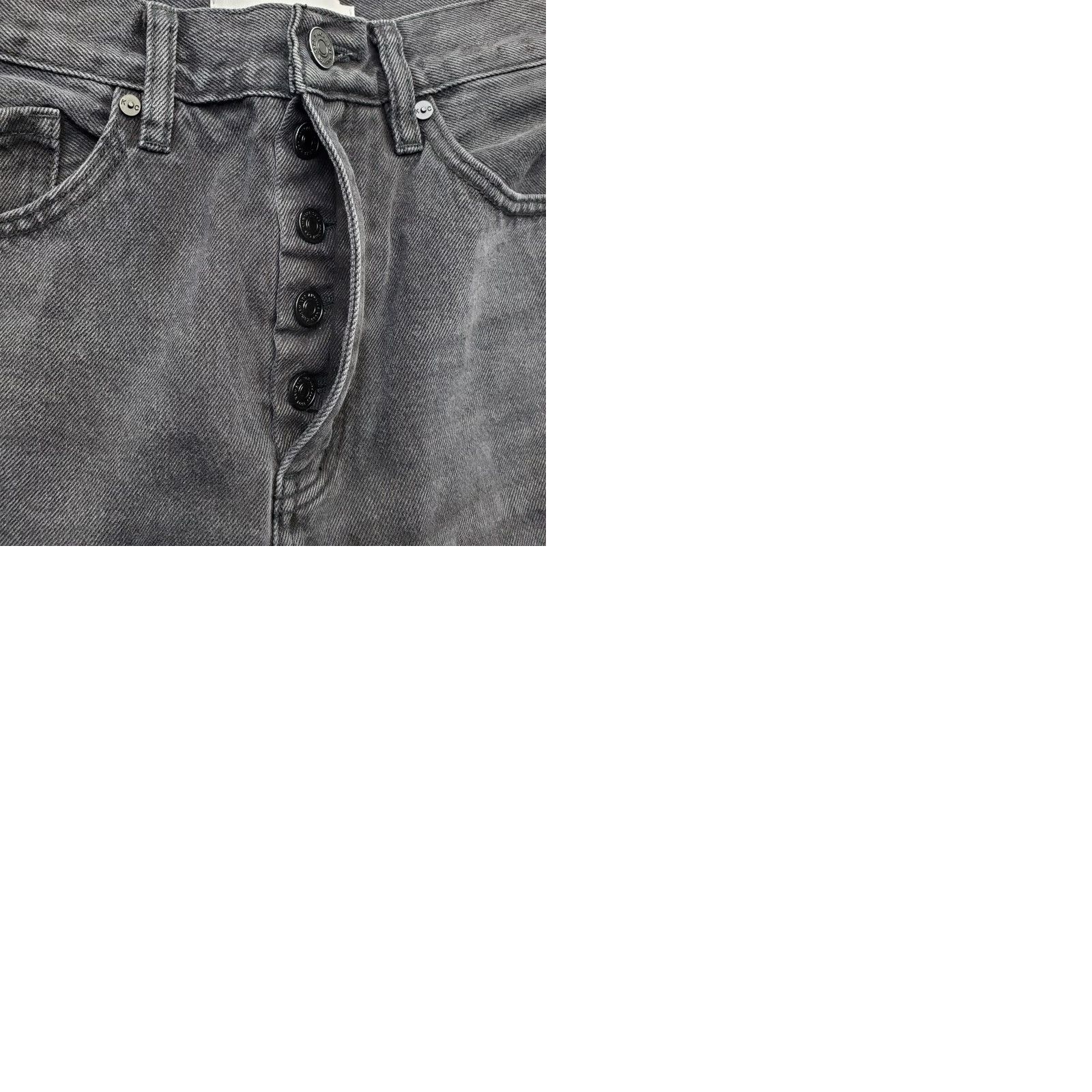 Vintage Kancan Womens 5/26 Black Denim Cargo Jeans Zip Pocket Button Fly Streetwear Boho Jeans 5 Womens Size 5 Size 27" / US 4 / IT 40 - 9 Thumbnail