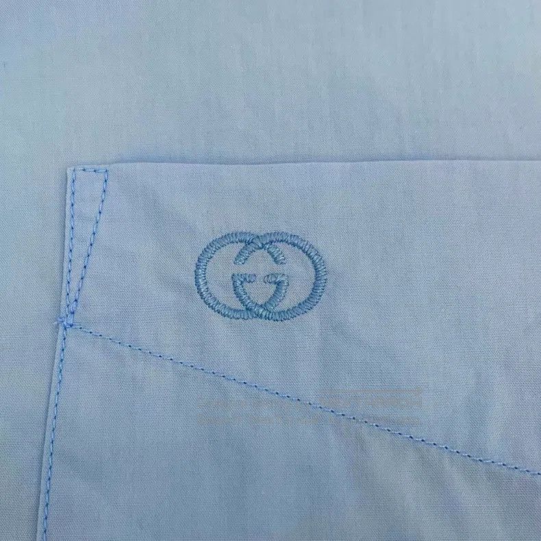Gucci Gucci Blue logo embroidered cotton lapel single-breasted l Size XS / US 0-2 / IT 36-38 - 5 Thumbnail